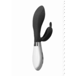 rabbit vibrator – dubbele motor & 10 standen – zwart Luna by Shots - Afbeelding 4