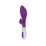 rabbit vibrator – 10 standen en gerichte stimulatie – paars Luna by Shots - Afbeelding 5