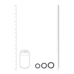 Niet-vibrerende cockring met 3 maten – Zwart - Afbeelding 4