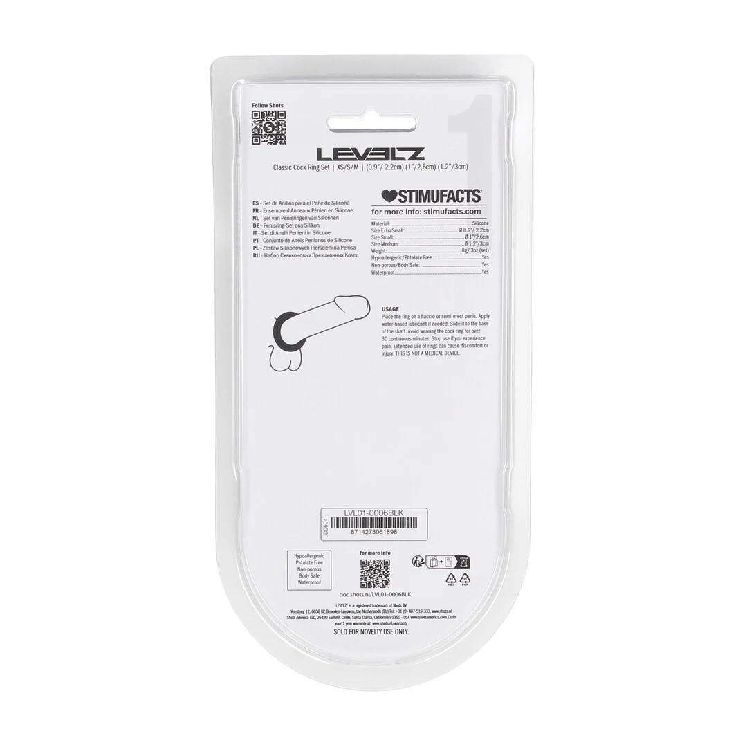 Lot de 3 anneaux péniens Levelz en silicone – Image 2
