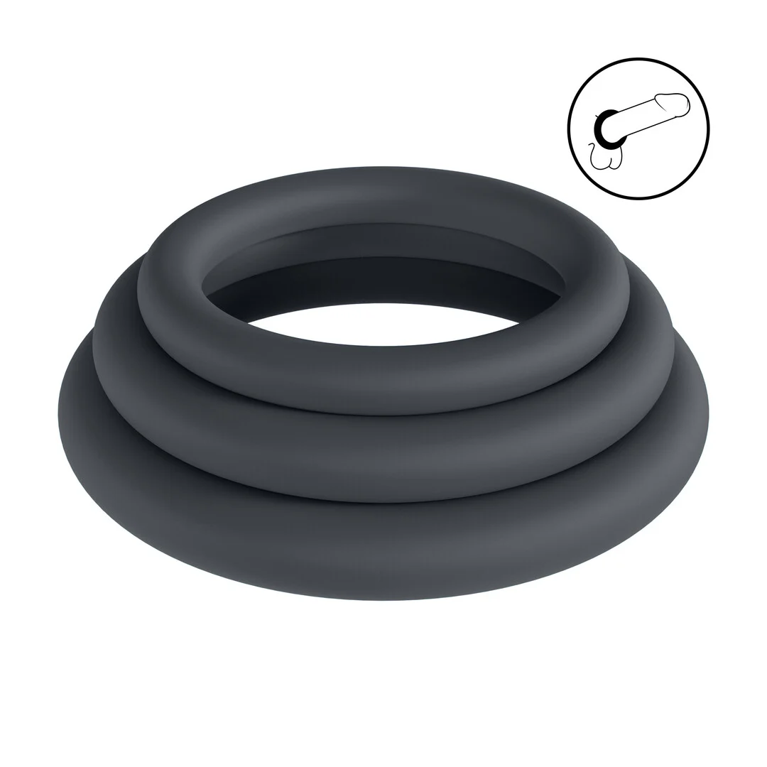 Lot de 3 anneaux péniens Levelz en silicone – Image 6