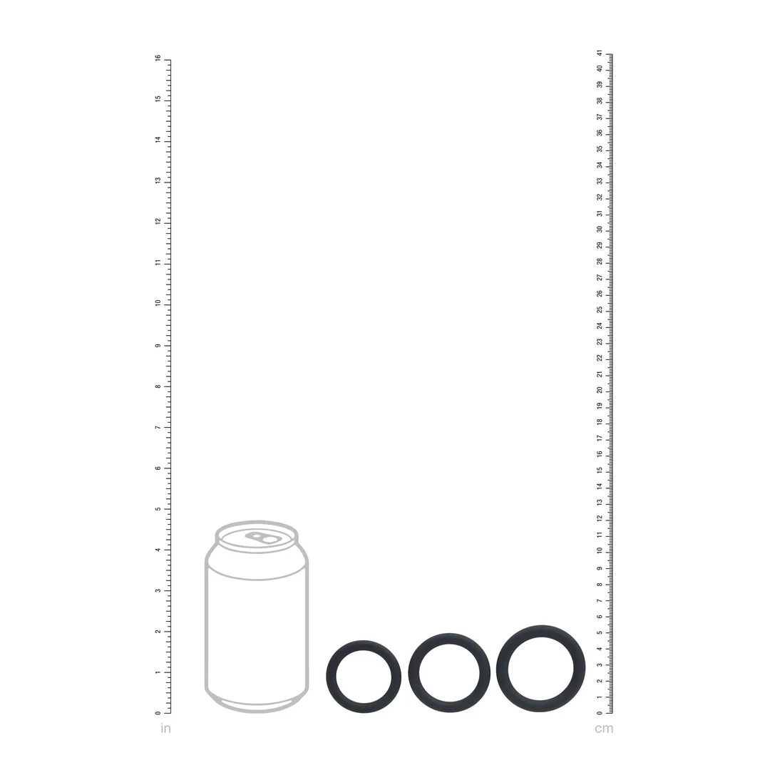 Set de 3 anneaux péniens Levelz by Shots en silicone – Image 4