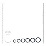 Niet-vibrerende cockring met verschillende maten – Zwart - Afbeelding 4