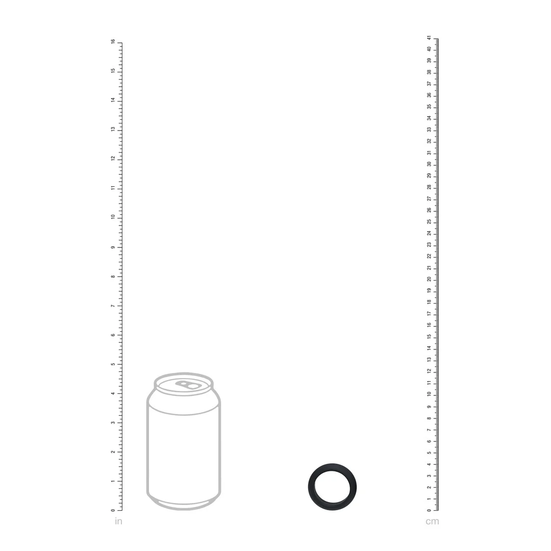 Anneau pénien en silicone Levelz Wide O noir – Image 4