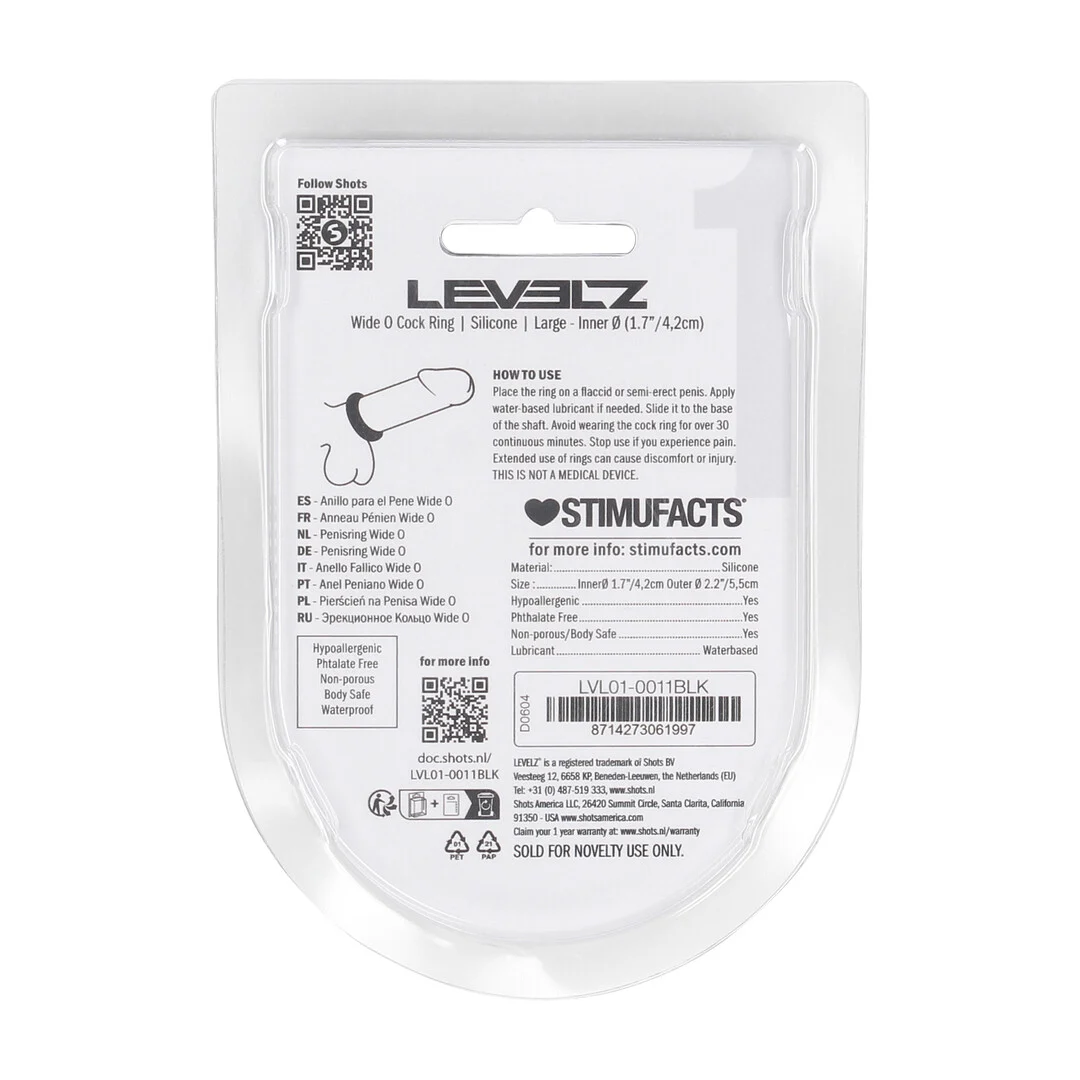 Cockring en silicone Levelz by Shots Wide O – Image 2