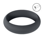 Niet-vibrerende cockring met premium silicone – Zwart - Afbeelding 6