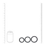 Niet-vibrerende cockring met drie maten – Zwart - Afbeelding 4