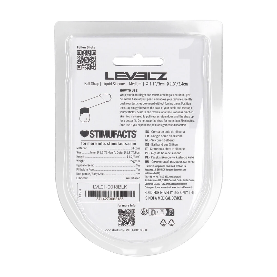Sangle pour testicules Levelz en silicone liquide – Image 2