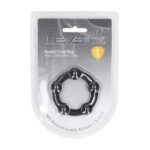 Niet-vibrerende cockring met kralen – Zwart