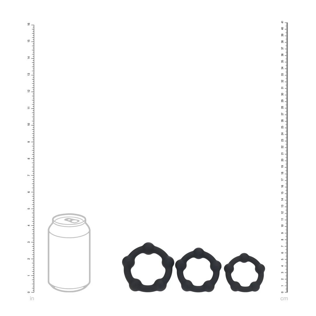 Set d’anneaux péniens Levelz en silicone – Image 3