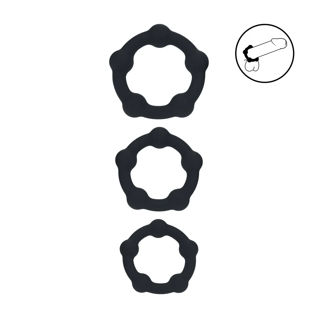 Set d’anneaux péniens Levelz en silicone – Image 5