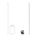 Cockring met dubbele lus – S - Zwart - Afbeelding 6