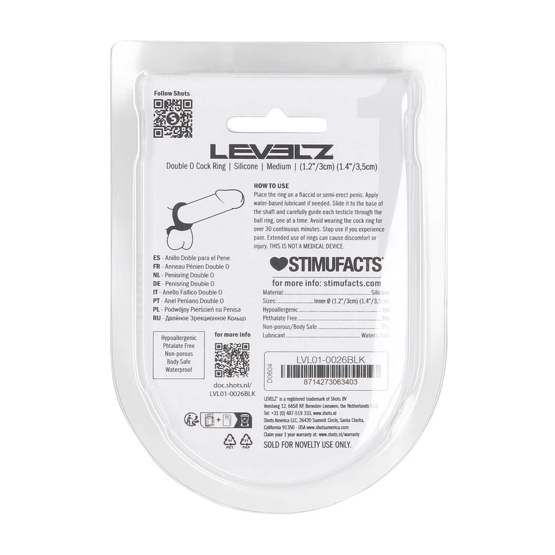 Anel peniano de silicone Levelz Double O - Image 2