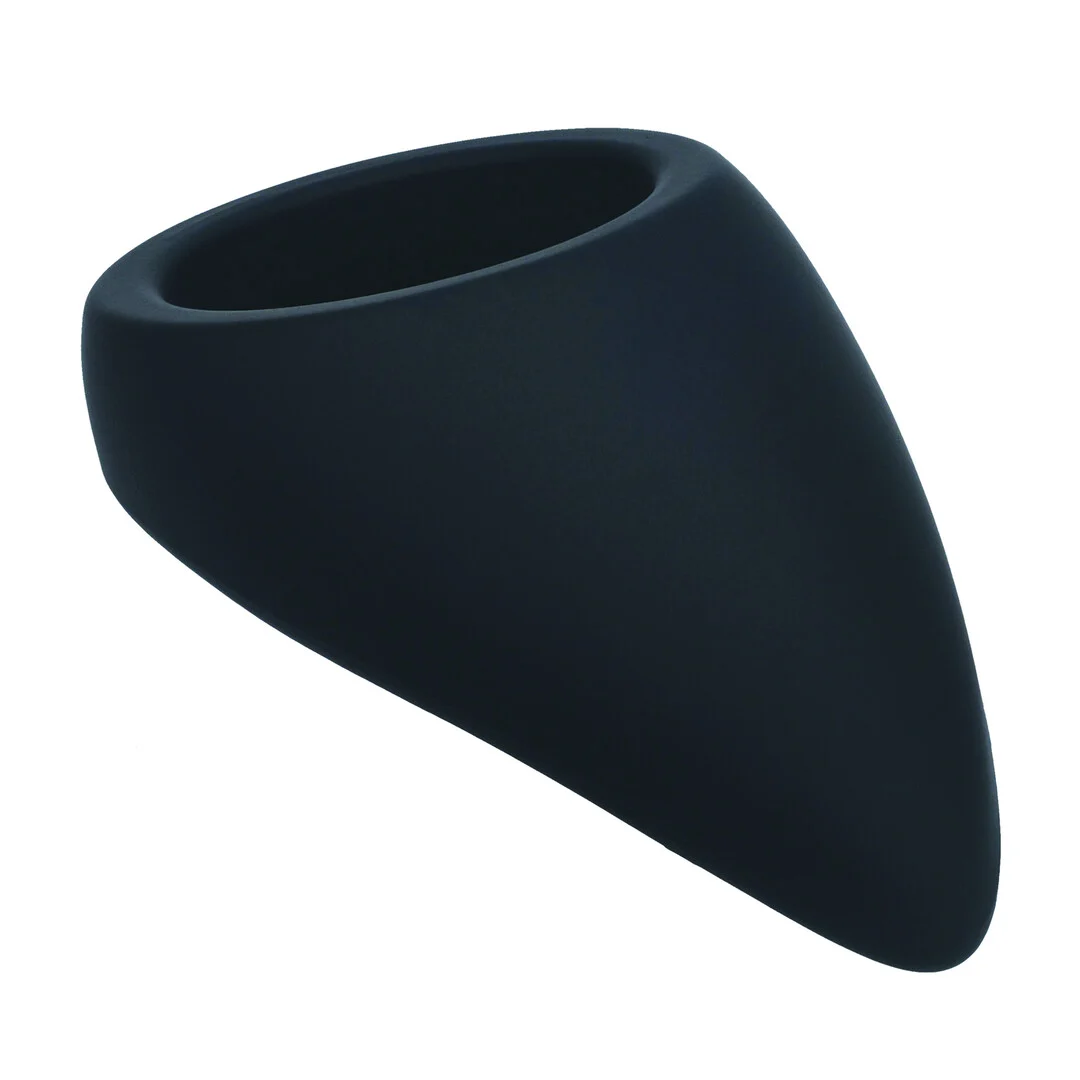Cockring en silicone Levelz en forme de goutte, noir – Image 3