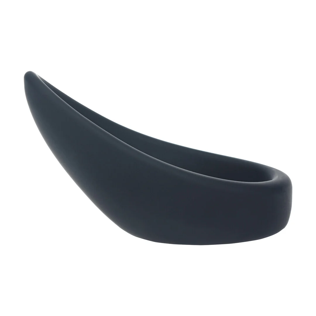 Cockring en silicone Levelz en forme de goutte, noir – Image 5