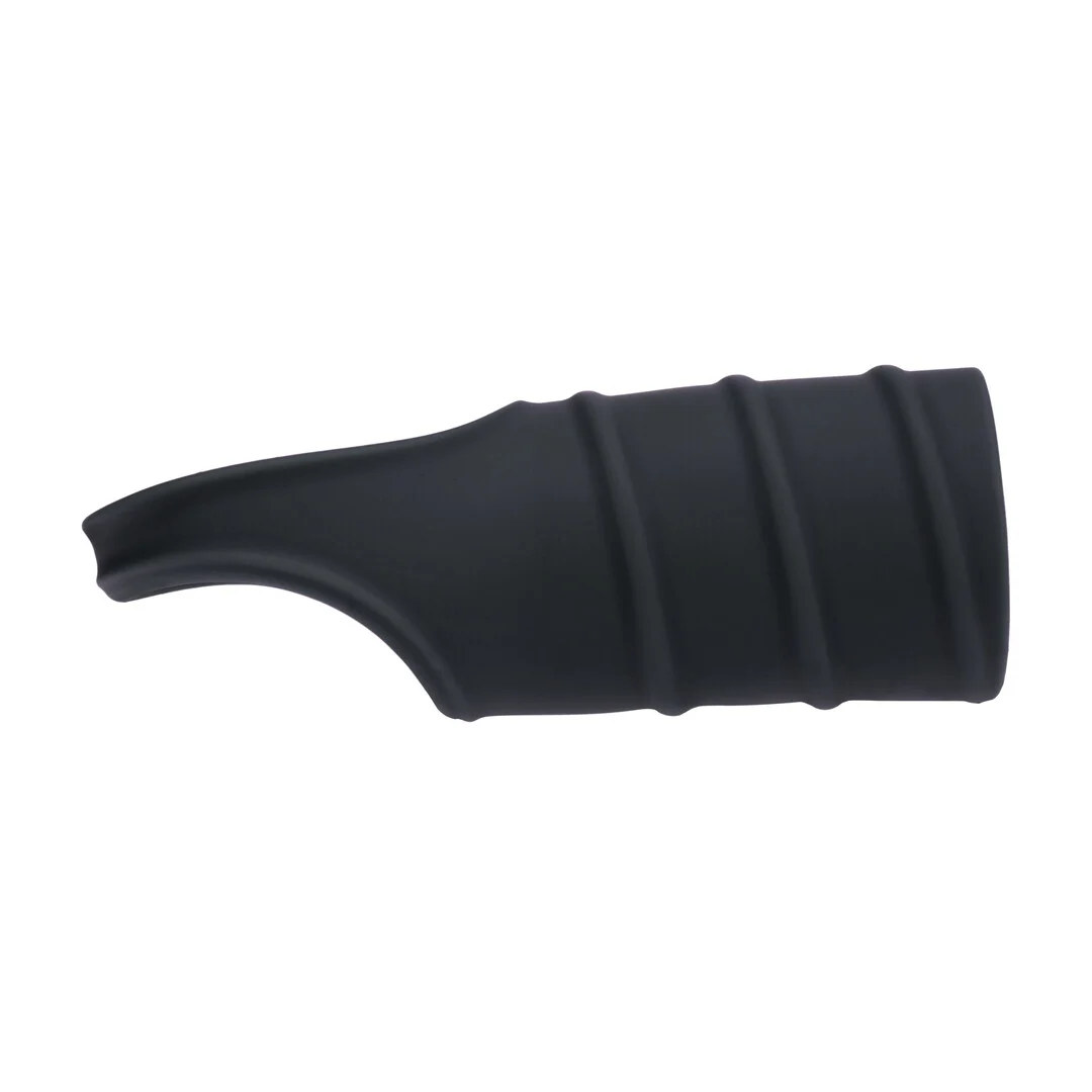 Levelz by Shots Silikon Cockring mit gerippter Manschette, schwarz – Bild 3
