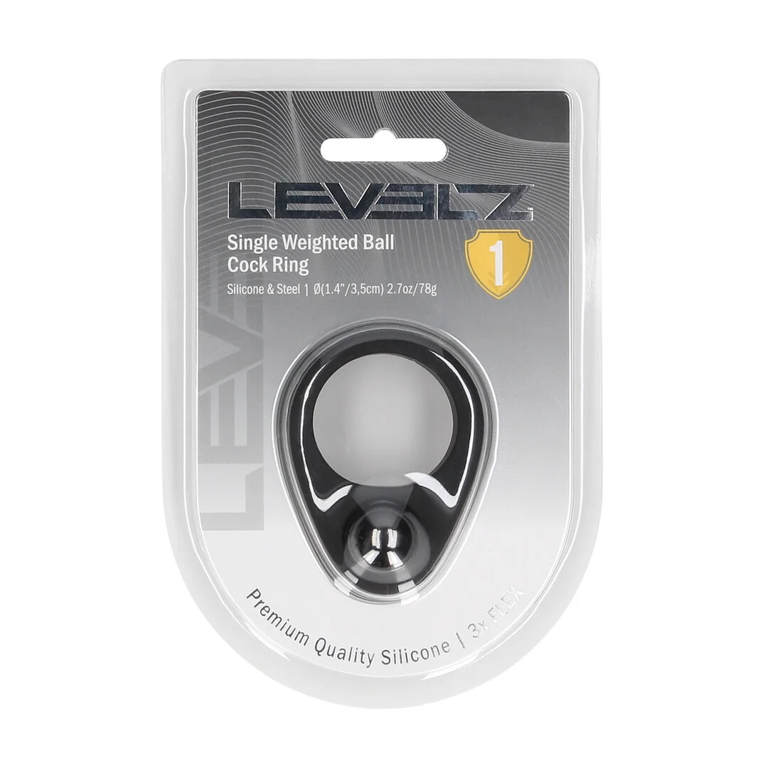 Bague pénienne lestée Levelz en silicone liquide – Image 1