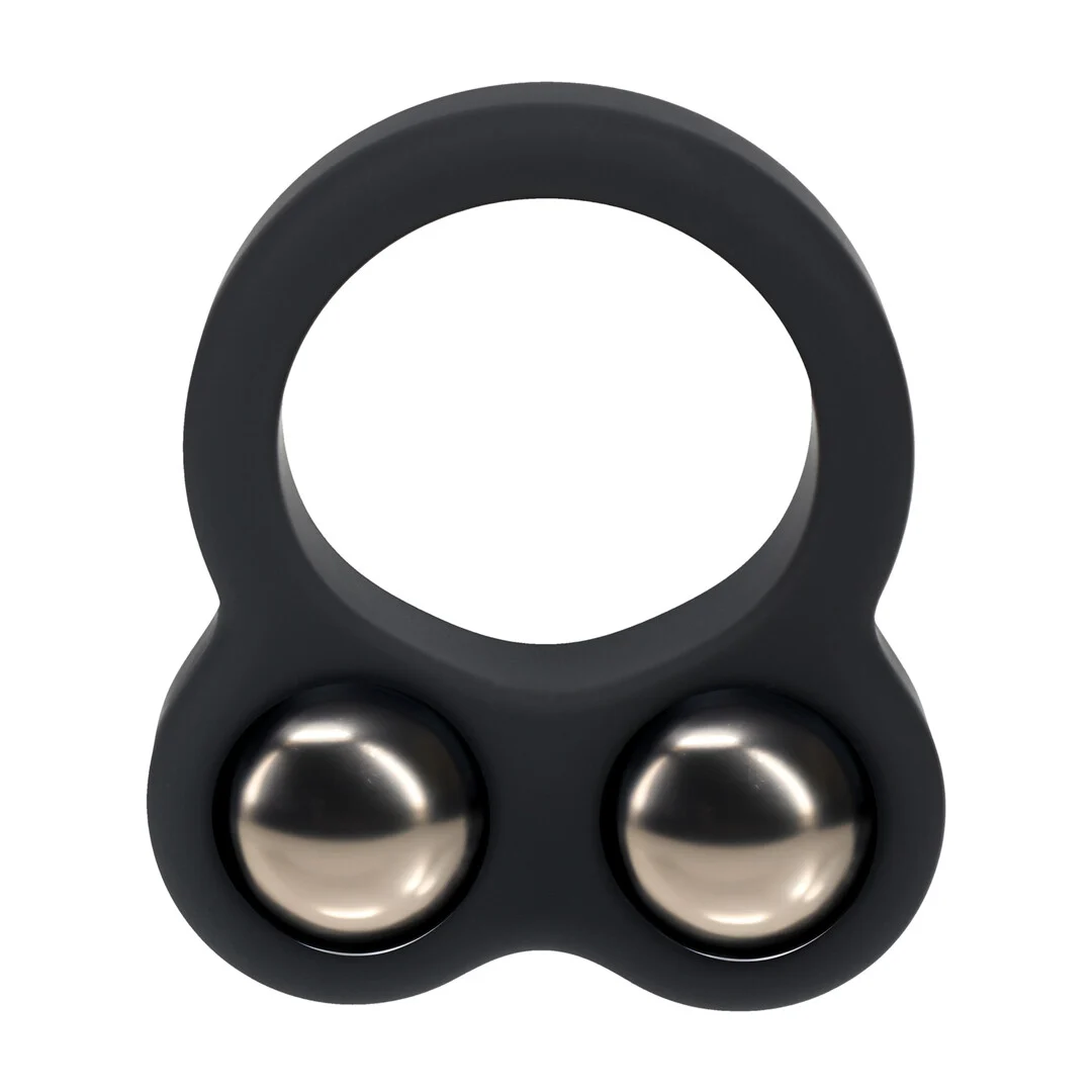 Double bague pénienne lestée Levelz en silicone liquide – Image 3