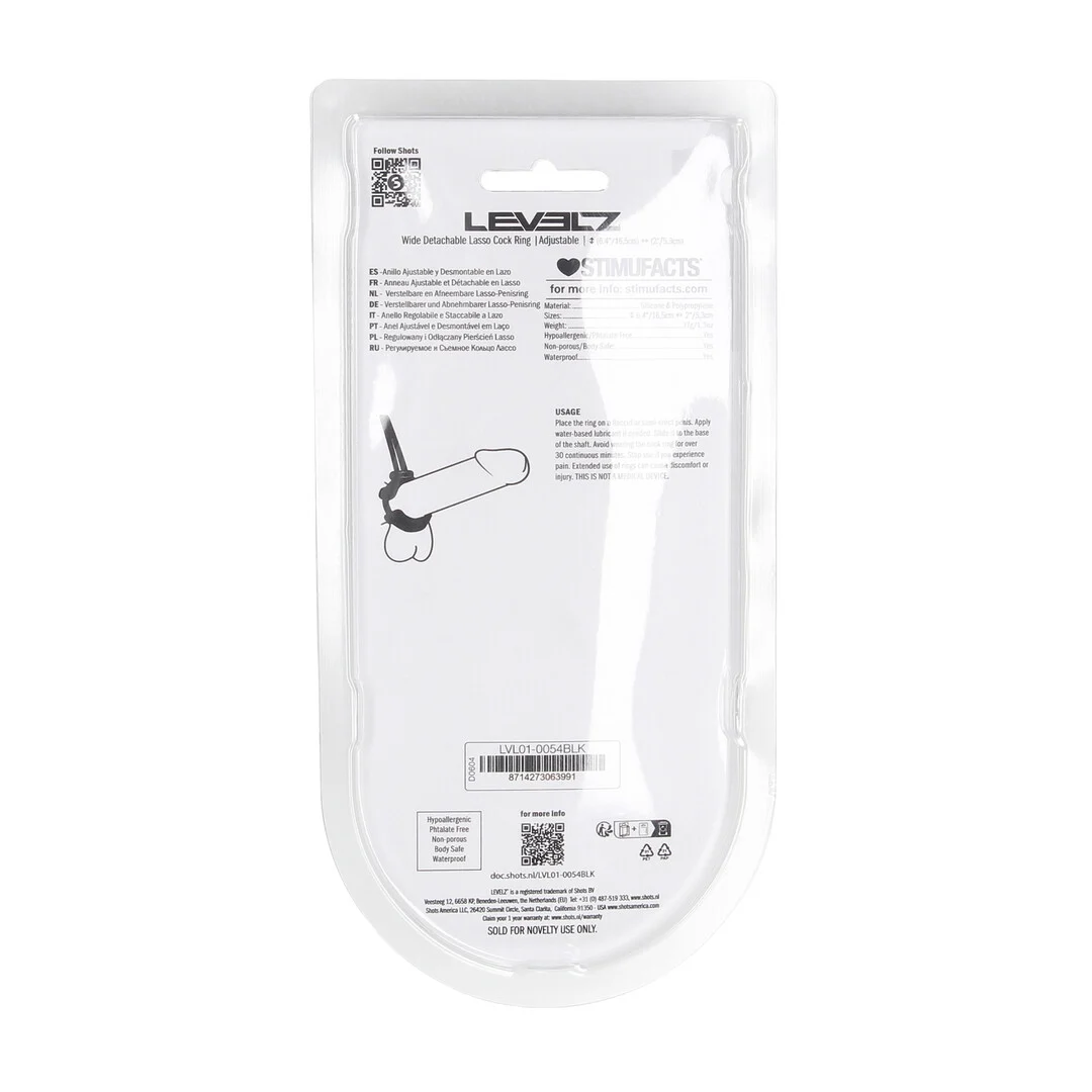 Anel peniano ajustável Levelz em silicone - Image 2