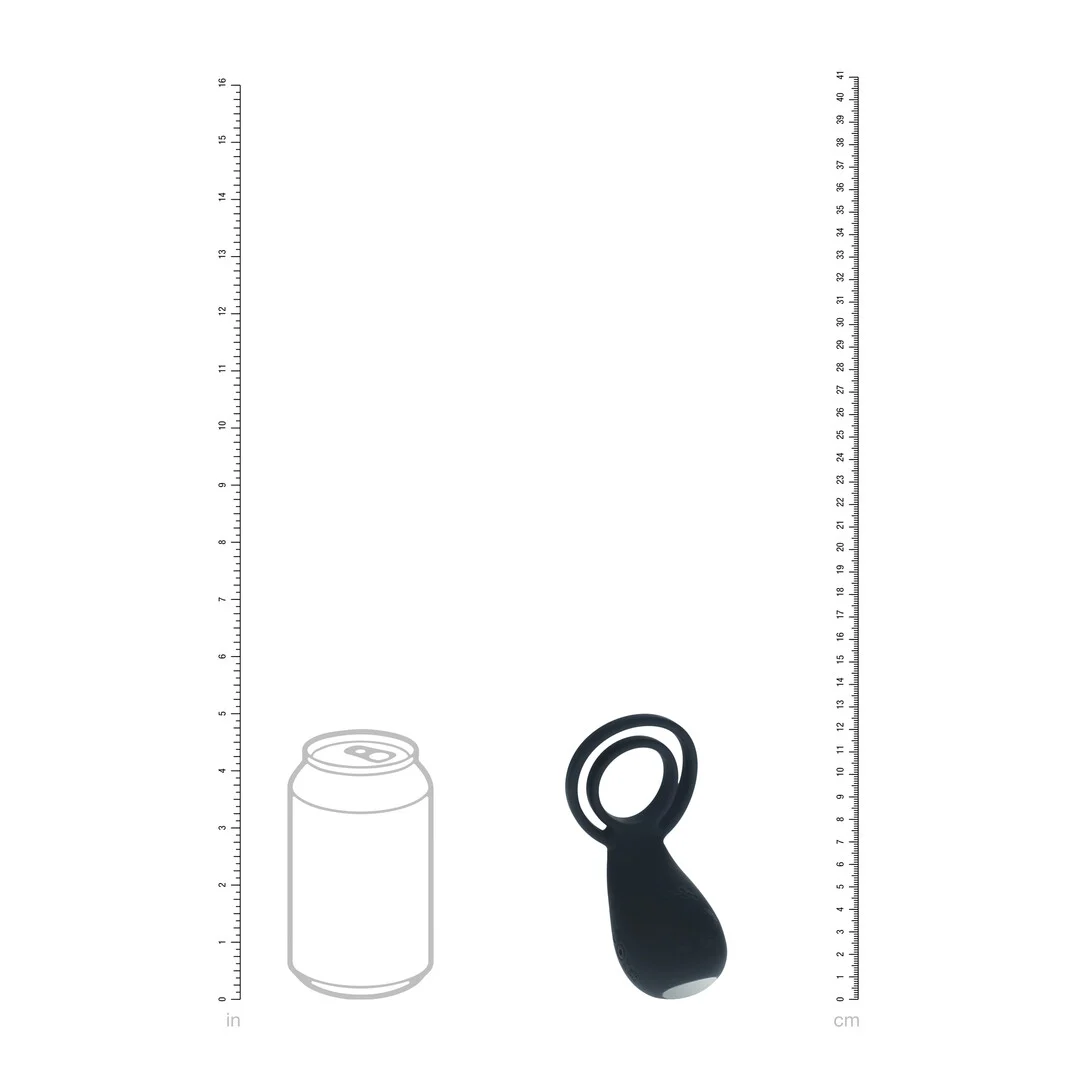 Anneau vibrant pénien et testiculaire Levelz avec stimulateur en forme de patte – Image 3