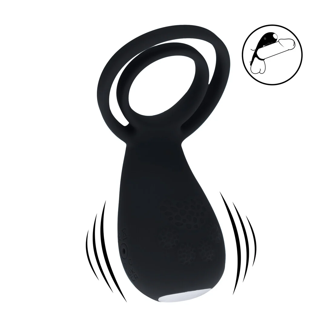 Anneau vibrant pénien et testiculaire Levelz avec stimulateur en forme de patte – Image 5