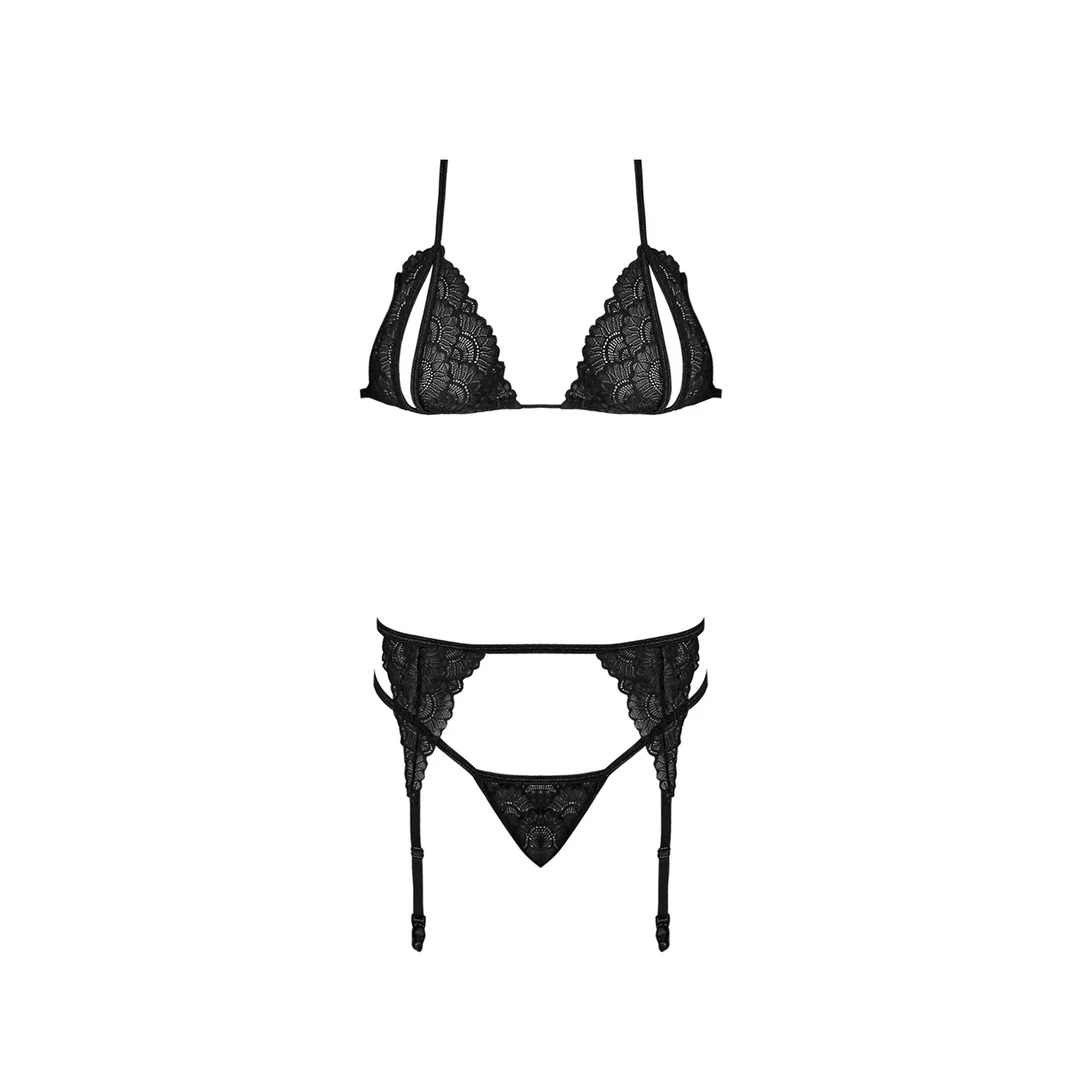 Magic Silk Peek a Boo Set mit Strumpfhaltern – Bild 4