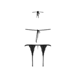 Jarretelset met peek-a-boo kant en kanten string voor sexy look – Exposed - Afbeelding 5