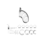 Chastity cage met verstelbare ringen – 3.5 / 9 cm - Afbeelding 6