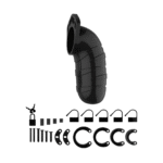 Chastity cage met verstelbare ringen – Model 05 - Afbeelding 2