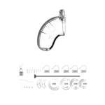 Chastity cage met urethrale dilator – Model 15 - Afbeelding 2