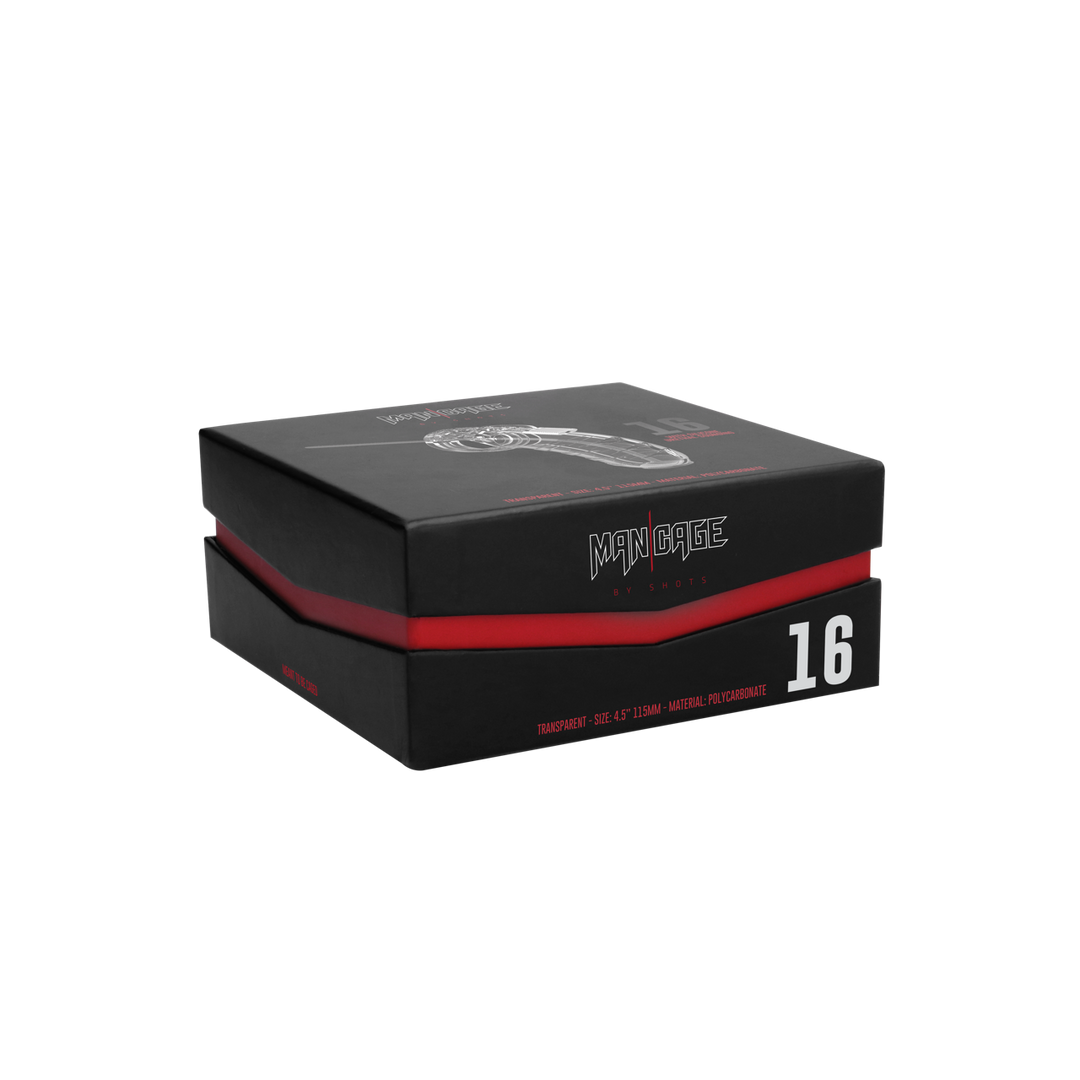 MCG016TRA-2 Chastity cage met urethrale dilator – Model 16 - Afbeelding 1