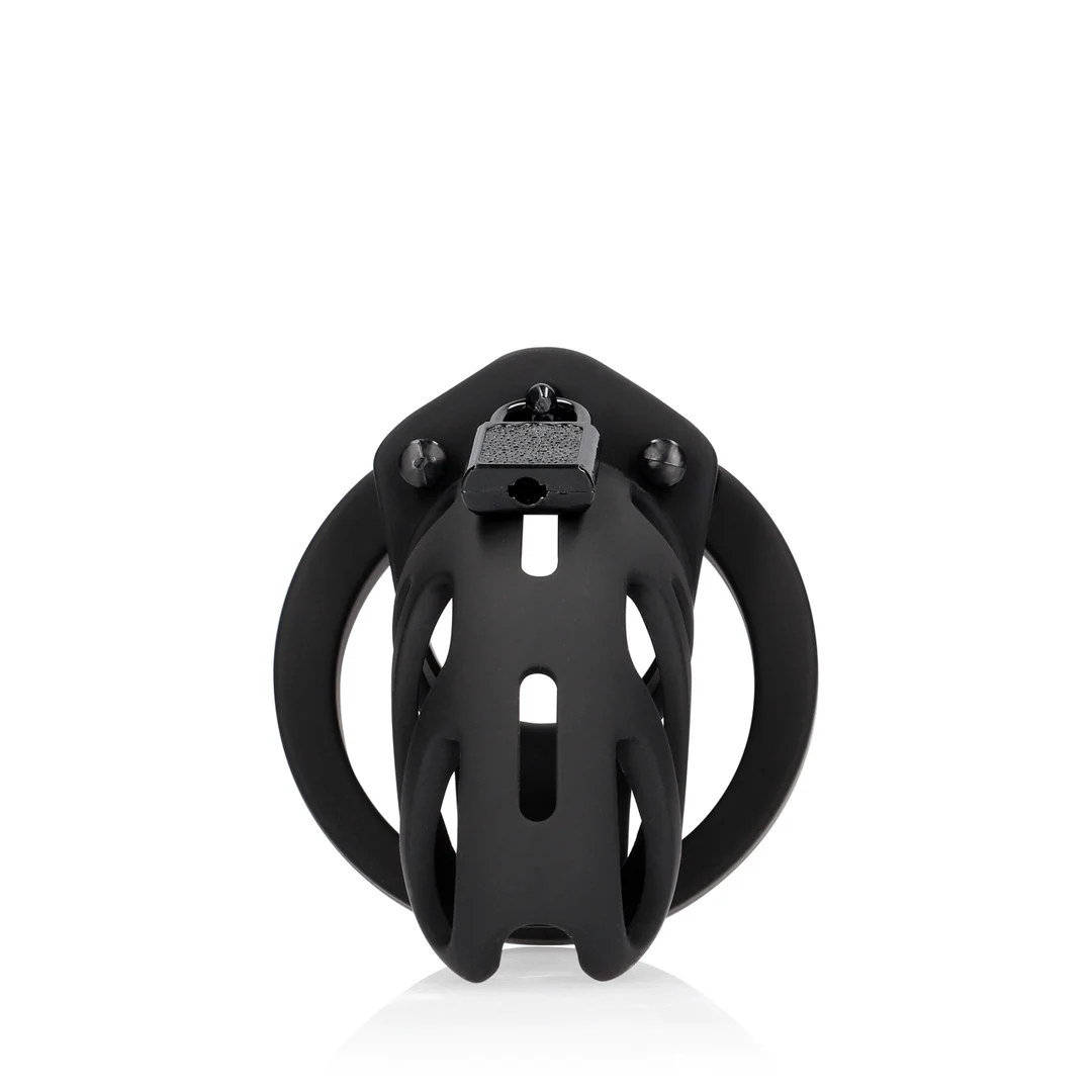 ManCage Model 24, gabbia di castità nera da 9 cm - immagine 2