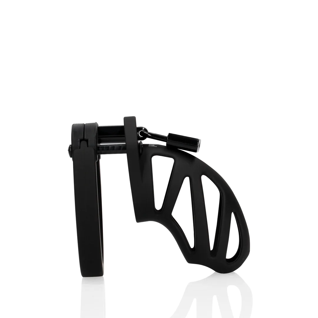 ManCage Model 24, gabbia di castità nera da 9 cm - immagine 3