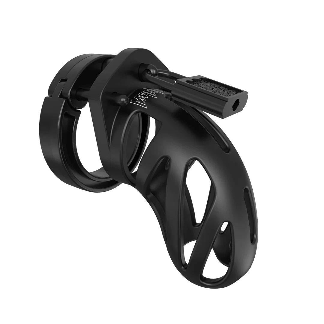 ManCage Model 24, gabbia di castità nera da 9 cm - immagine 6
