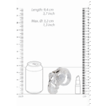 Chastity cage met verstelbare ringen – Zwart - Afbeelding 11