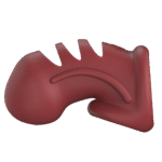 Siliconen peniskooi met strategische openingen – Rood - Afbeelding 3