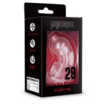 Chastity cage met strategische openingen – Transparant