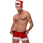 Roleplay lingerie kostuum met pluche voor speelse feestlooks - Male Power