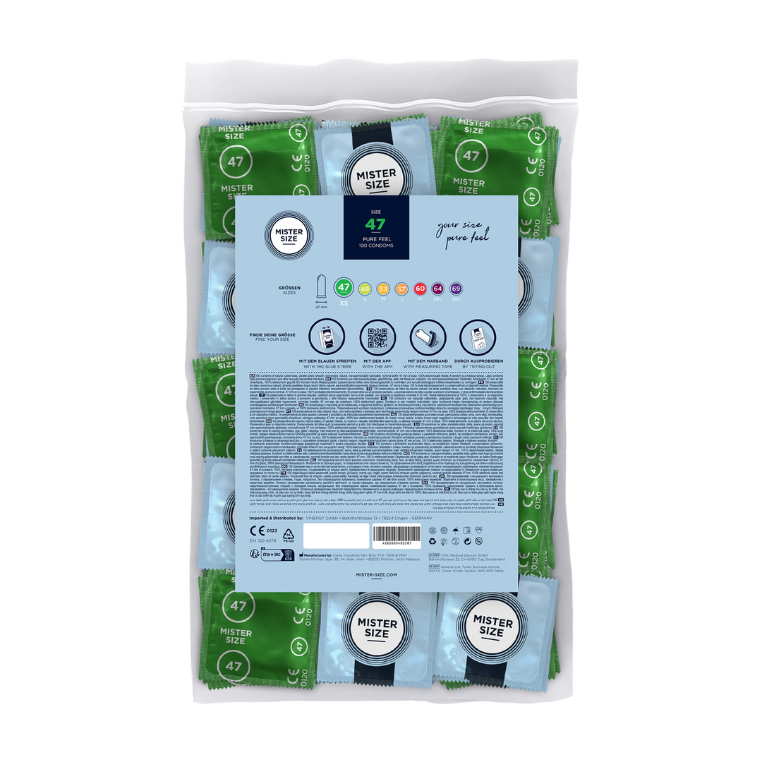 MR47100-2 Pure Feel - Condooms 47 mm - 100 Pack - Image 1
