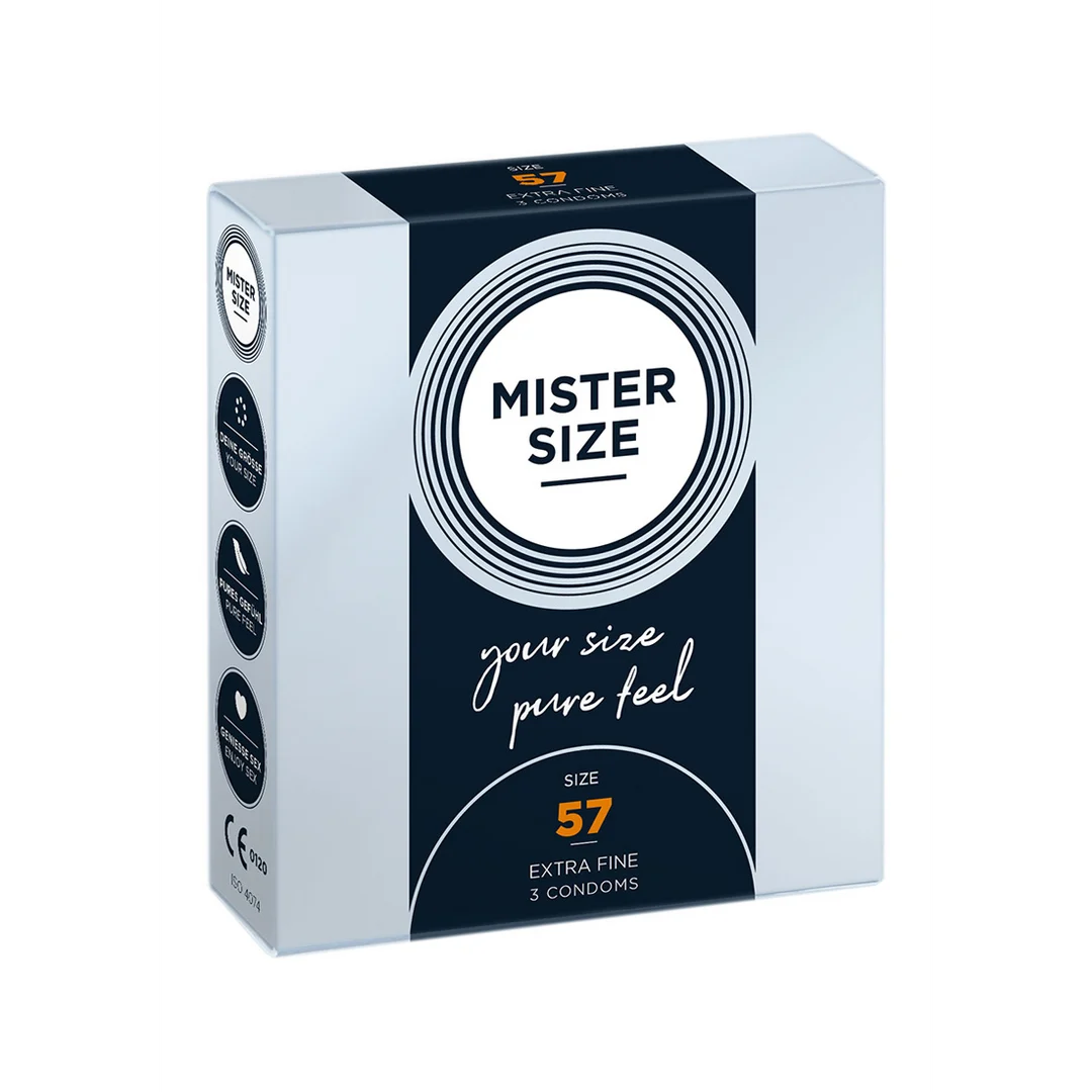 Perfecte pasvorm condooms – 3 stuks – MISTER SIZE - Afbeelding 2