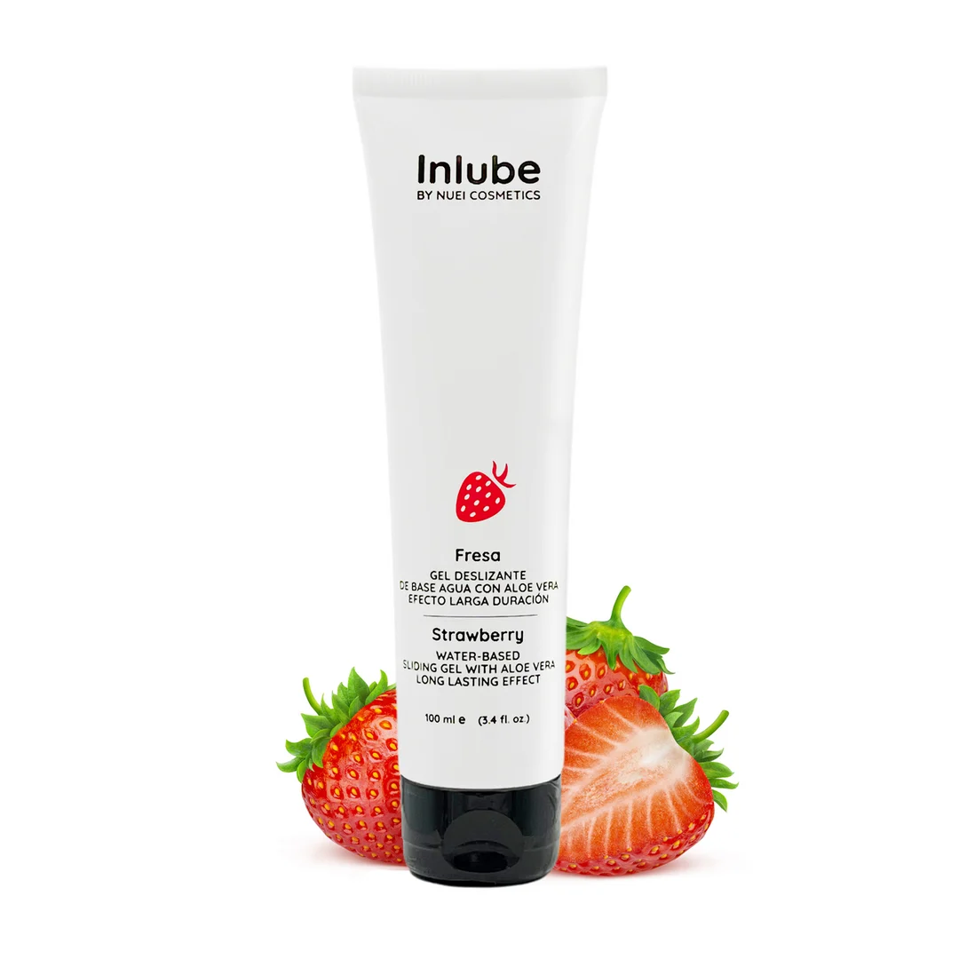 Lubrifiant Nuei à base d’eau à la fraise, 100 ml – Image 2