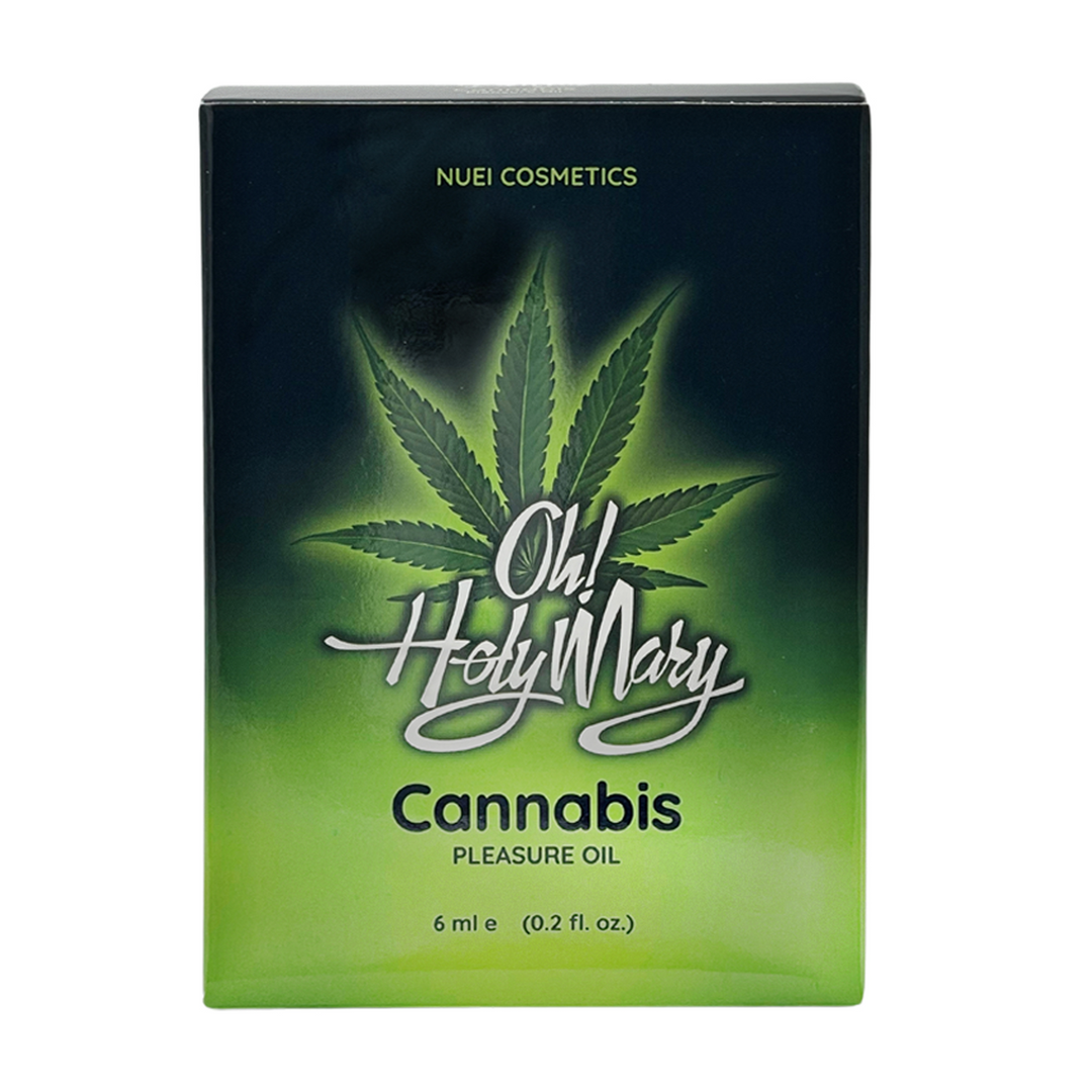 NU51350-2 Erotische massage olie – Cannabis Pleasure-oil, intens tintelend effect – Geslachtsneutraal – OH! Holy Mary – 6 ml - Afbeelding 1