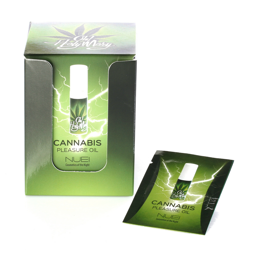 NU51357-5 Arousal olie met tintelend effect – OH! Holy Mary Cannabis Pleasure-oil - Afbeelding 1