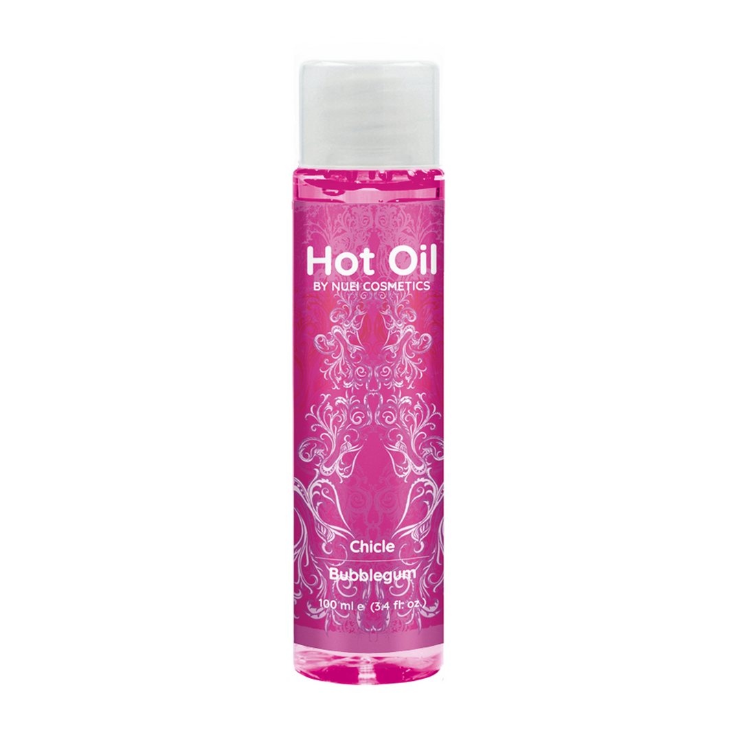 NU51365-5 Erotische massage olie – Verwarmende massagegel – Bubblegum – NUEI – 100 ml - Afbeelding 1