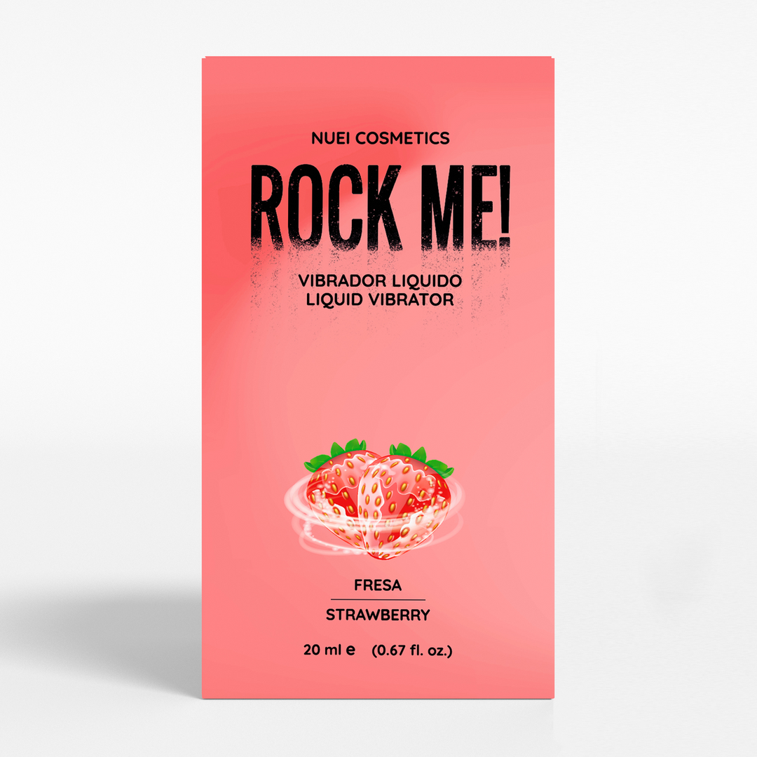 NU89047-2 Vibrerende gel Aardbei 20 ml - ROCK ME! Liquid Vibrator - NUEI - Afbeelding 1