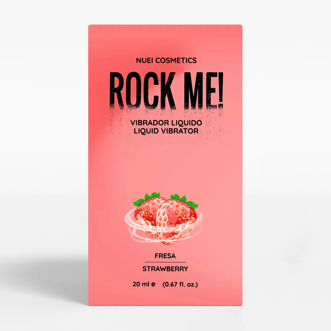 Nuei Rock Me! vloeibare vibratorgel met aardbei, 20 ml