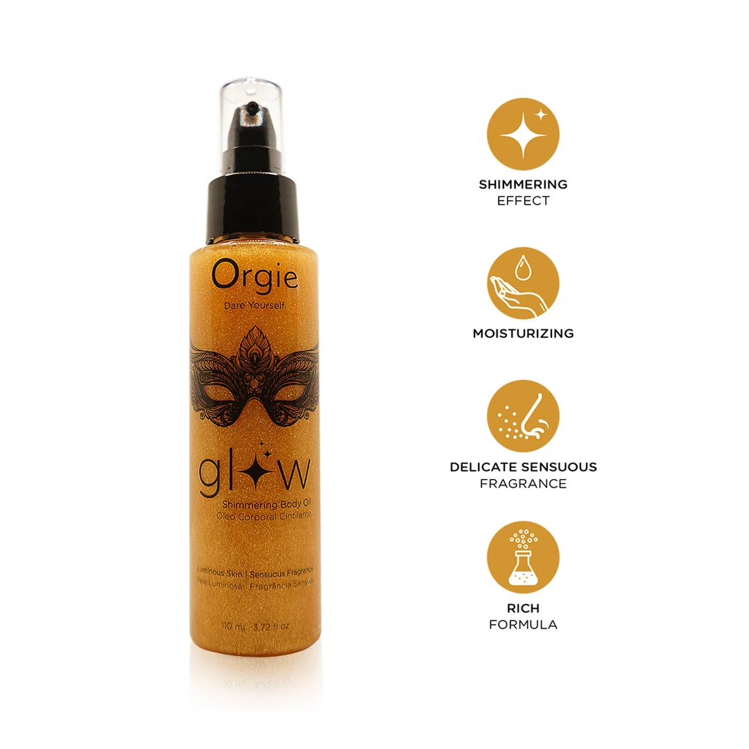 Huile corporelle pailletée Orgie Glow – Image 1