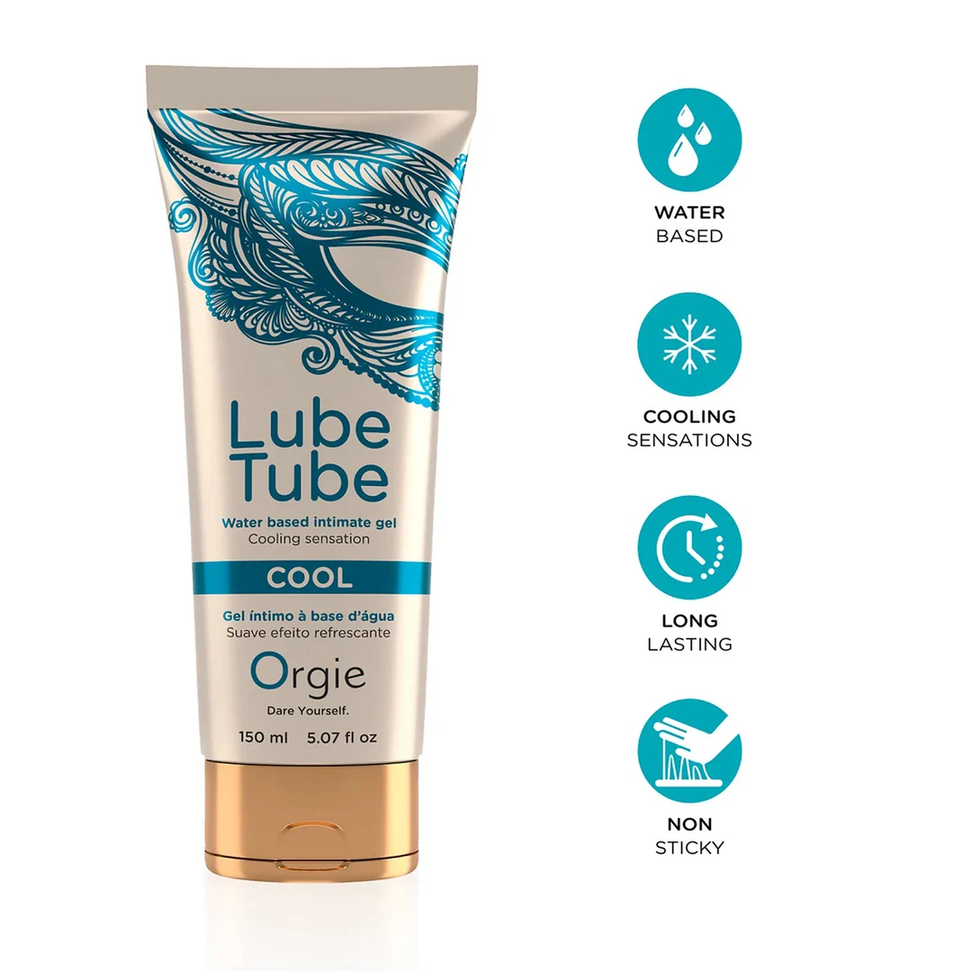 Orgie Lube Tube Cool glijmiddel op waterbasis, 150 ml - Afbeelding 1
