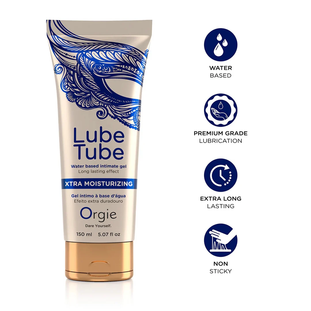 Orgie Lube Tube Xtra glijmiddel op waterbasis, 150 ml