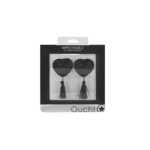 Sexy tepelkwastjes met hartvormige tassels voor sensuele avonden - Ouch